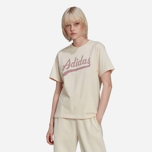 חולצת T אדידס לנשים Adidas Originals Modern B-Ball - לבן