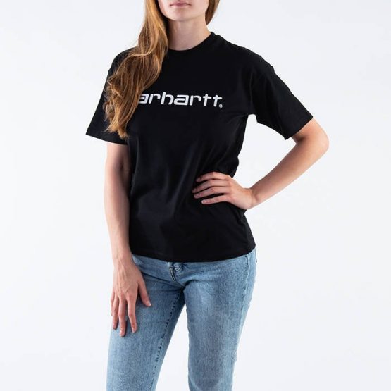 חולצת טי שירט קארהארט לנשים Carhartt WIP Script T-Shirt - שחור