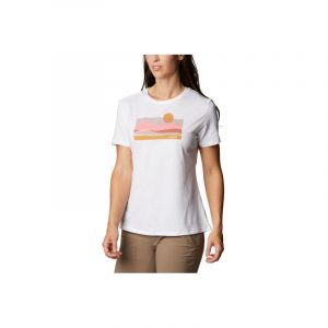 חולצת T קולומביה לנשים Columbia Sun Trek W Graphic Tee - לבן