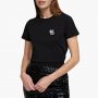 חולצת T קרל לגרפלד לנשים Karl Lagerfeld Lagerfeld Mini 3d Ikonik Choupette Tee - שחור