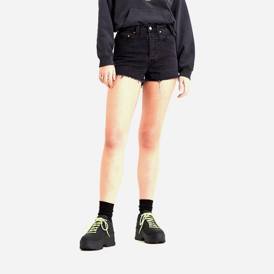 ג'ינס ליוויס לנשים Levi's Ribcage Short - שחור