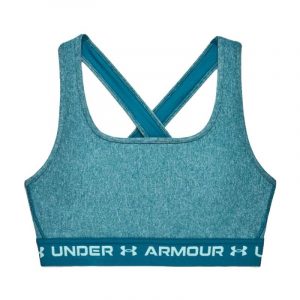 טופ וחולצת קרופ אנדר ארמור לנשים Under Armour Armor Crossback Low sports bra W 1361 - ירוק