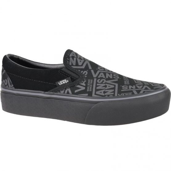 נעלי סניקרס ואנס לנשים Vans 66 Classic Slip-On Platform - שחור
