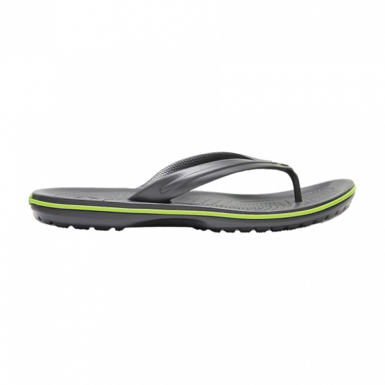 כפכפי קרוקס לגברים Crocs Crocband Flip - שחור/ירוק