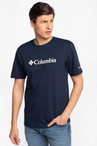 חולצת T קולומביה לגברים Columbia Basic Logo - כחול
