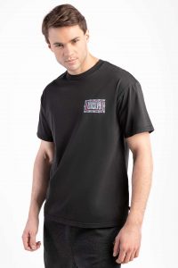 חולצת T Quiksilver לגברים Quiksilver ELECTRICFEEL - שחור