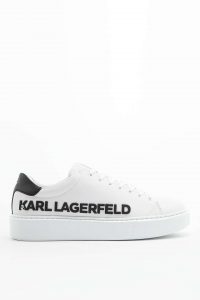 נעלי סניקרס קרל לגרפלד לגברים Karl Lagerfeld MAXI BUY - לבן/שחור