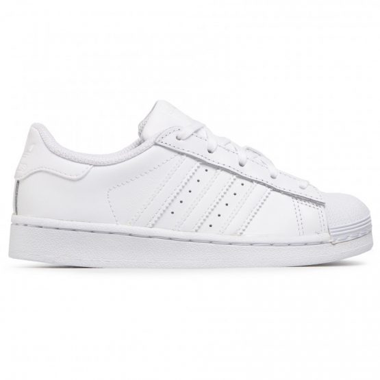 נעלי סניקרס אדידס לילדים Adidas SUPERSTAR C - לבן