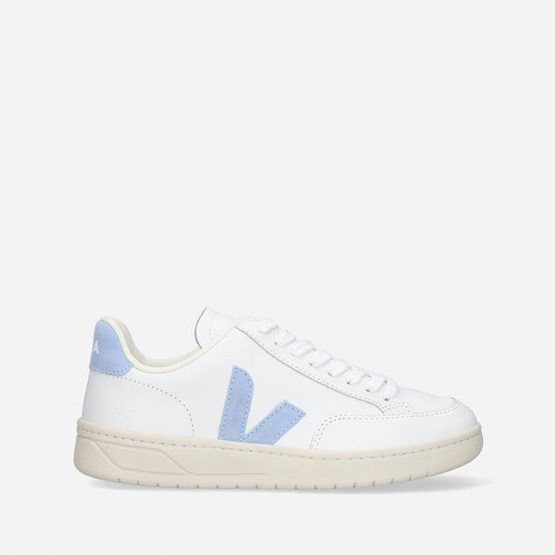 נעלי סניקרס ווג'ה לגברים Veja V-12 Leather - לבן/ כחול