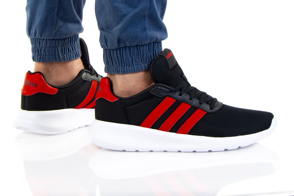 נעלי סניקרס אדידס לגברים Adidas LITE RACER 3 - שחור/אדום