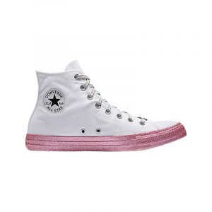 נעלי סניקרס קונברס לנשים Converse X Miley Cyrus Chuck Taylor Hi All Star - לבן