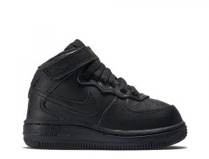 נעלי סניקרס נייק לילדים Nike Force 1 Mid - שחור