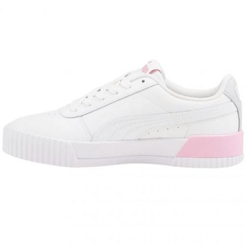 white puma trainers with bow