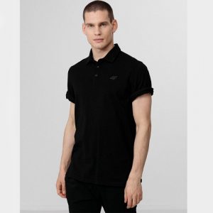 חולצת פולו פור אף לגברים 4F M H4L22-TSM355 20S - שחור
