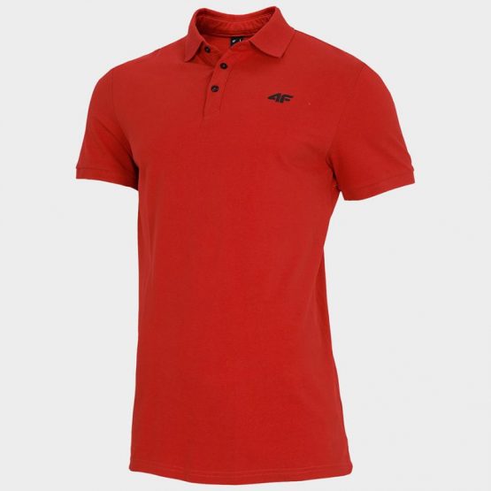 חולצת פולו פור אף לגברים 4F M H4L22-TSM356 62S - אדום