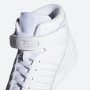 נעלי סניקרס אדידס לגברים Adidas Originals Forum Mid - לבן