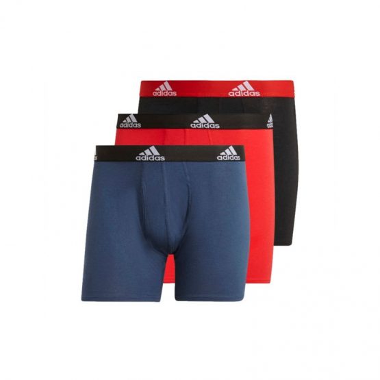 תחתוני אדידס לגברים Adidas Logo Boxer Briefs 3 Pairs - כחול