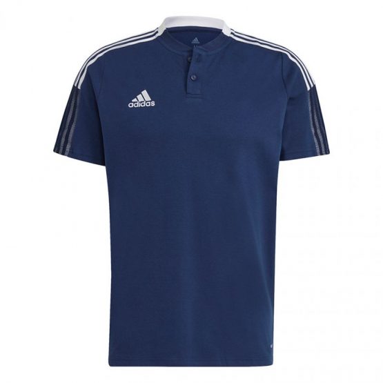 חולצת אימון אדידס לגברים Adidas adidas Tiro 21 Polo - כחול נייבי