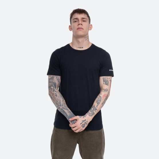 חולצת T קולומביה לגברים Columbia Rapid Back Graphic II - שחור