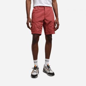 מכנס ברמודה נפפירי לגברים Napapijri  Bermuda Shorts Nus - אדום