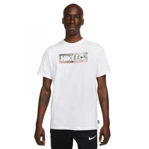 חולצת T נייק לגברים Nike  NK Fc Tee Seasonal Block  - לבן