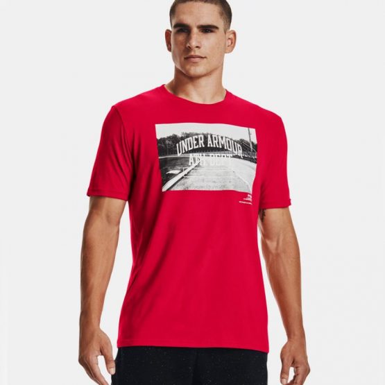 חולצת טי שירט אנדר ארמור לגברים Under Armour Athletic Dept SS - אדום