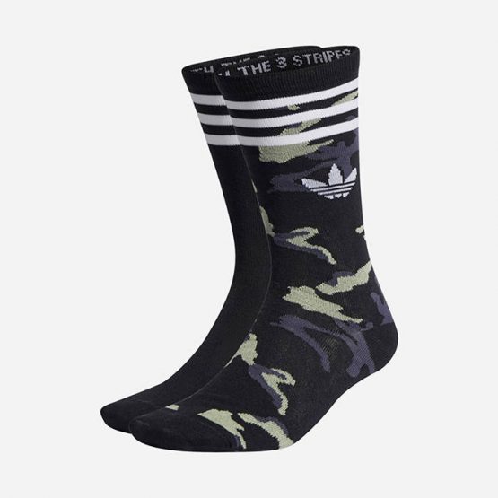 גרב אדידס לגברים Adidas Originals High Socks 2 Pairs - שחור מלוכלך