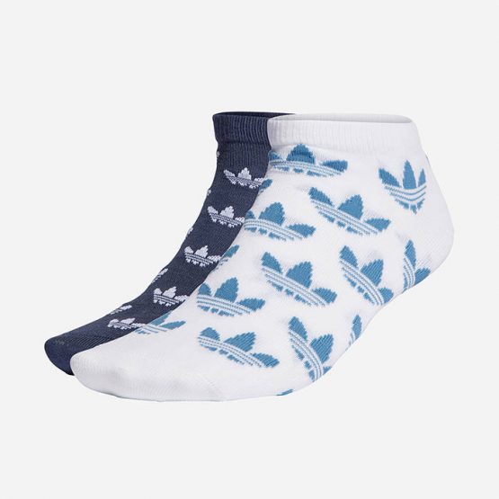 גרב אדידס לגברים Adidas Originals  Trefoil Liner  socks 3 pairs - תכלת/לבן