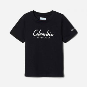 חולצת T קולומביה לגברים Columbia Valley Creek - שחור