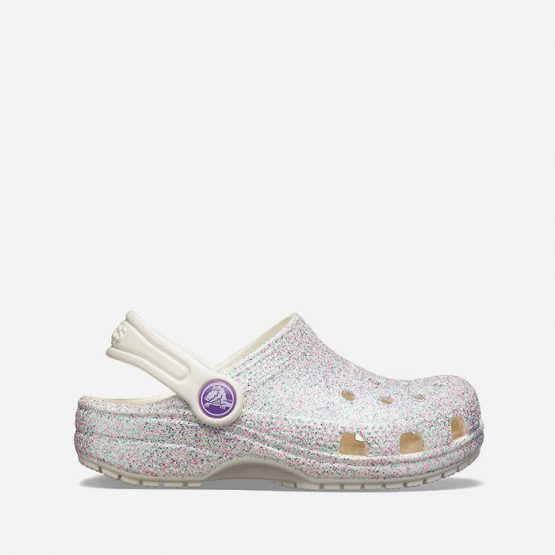 כפכפי קרוקס לילדים Crocs Classic Glitter Clog K - כסף