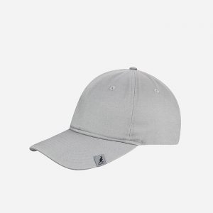 כובע קנגול לגברים Kangol Cotton Adjustable Baseball - אפור