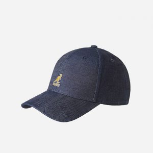 כובע קנגול לגברים Kangol Denim Baseball - כחול