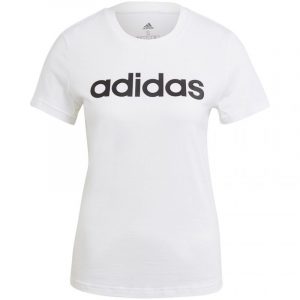 חולצת טי שירט אדידס לנשים Adidas adidas Essentials Linear - לבן