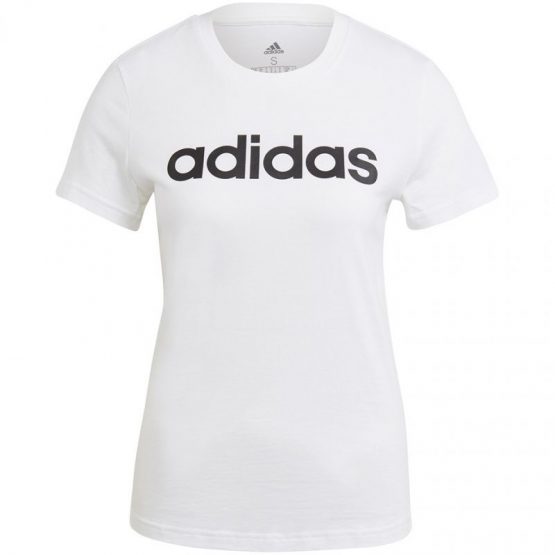 חולצת T אדידס לנשים Adidas adidas Essentials Linear - לבן