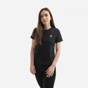 חולצת T קונברס לנשים Converse Star Chevron Tee - שחור
