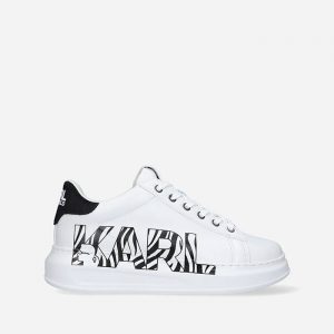נעלי סניקרס קרל לגרפלד לנשים Karl Lagerfeld  Kapri Zebra Logo - לבן