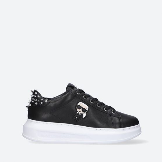 נעלי סניקרס קרל לגרפלד לנשים Karl Lagerfeld Kapri  Ikonic Stud - שחור