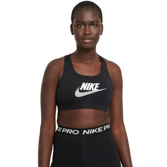 טופ וחולצת קרופ נייק לנשים Nike Dri-FIT Swsh CB Futura GX - שחור