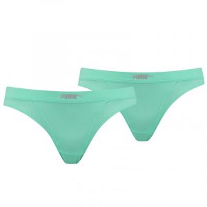 תחתוני פומה לנשים PUMA underwear  Micro Mesh Bikini 2P W - ירוק