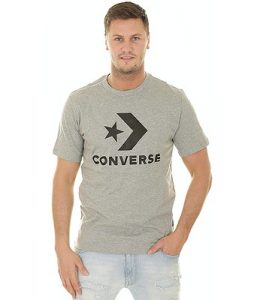 חולצת T קונברס לגברים Converse 10018568-A03 - אפור