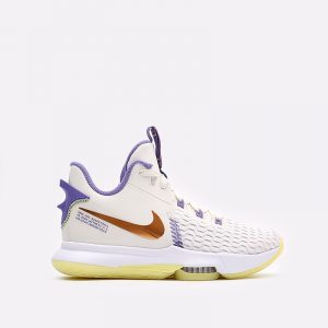 נעלי כדורסל נייק לגברים Nike LEBRON WITNEDD V - לבן/צבעוני