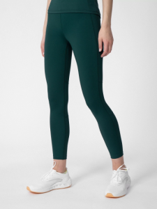 טייץ פור אף לנשים 4F TRAINING QUICK-DRYING LEGGINGS - ירוק כהה