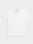 חולצת T פור אף לנשים 4F REGULAR PLAIN T-SHIRT - לבן