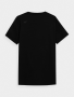 חולצת T פור אף לגברים 4F REGULAR PLAIN T-SHIRT - שחור