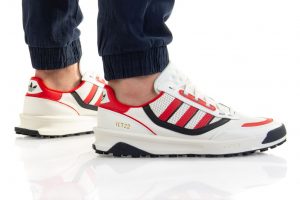 נעלי סניקרס אדידס לגברים Adidas INDOOR CT - לבן/אדום