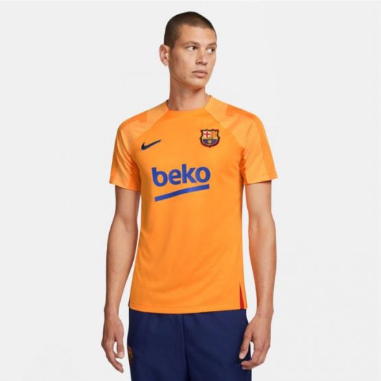 חולצת אימון נייק לגברים Nike FC Barcelona Strike - כתום