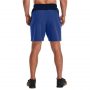 מכנס ספורט אנדר ארמור לגברים Under Armour Armor Knit Woven Hybrid Shorts - כחול נייבי