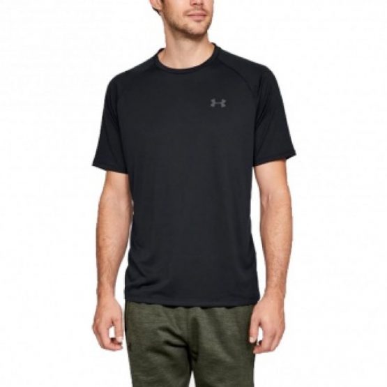 חולצת אימון אנדר ארמור לגברים Under Armour Tech 2.0 SS Tee M 1326413-001 - שחור