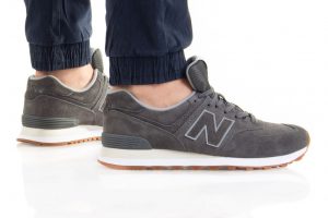 נעלי סניקרס ניו באלאנס לגברים New Balance ML574 - אפור מלא