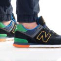נעלי סניקרס ניו באלאנס לגברים New Balance ML574 - שחור/ירוק